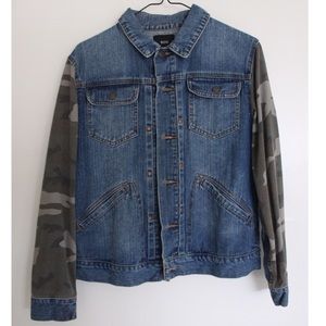 camouflage jean jacket